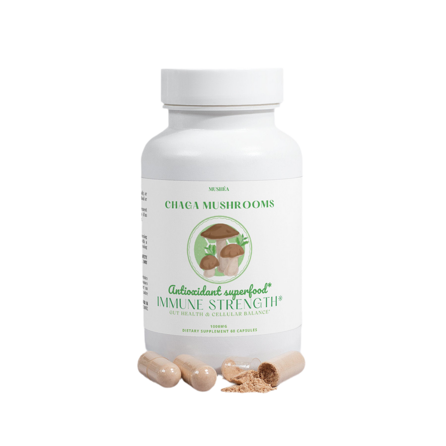 Chaga Mushroom Capsules for Antioxidant & Immune Support