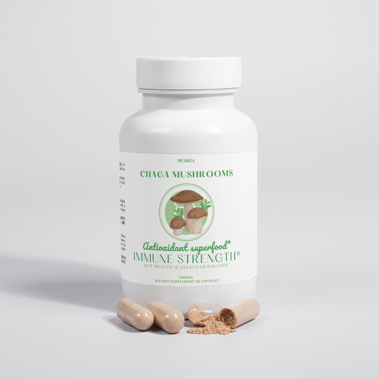Chaga Mushroom Capsules for Antioxidant & Immune Support