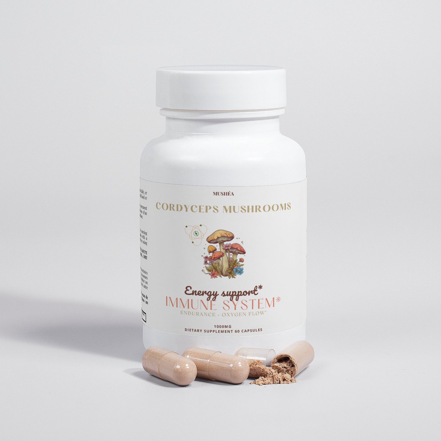 Cordyceps Mushroom Capsules for Energy & Endurance Support