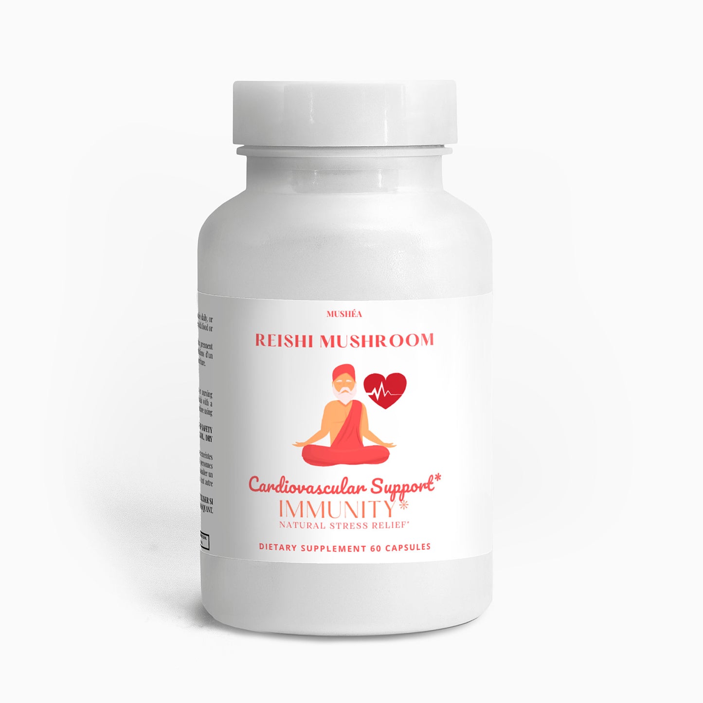 Reishi Mushroom Capsules for Stress Relief & Relaxation