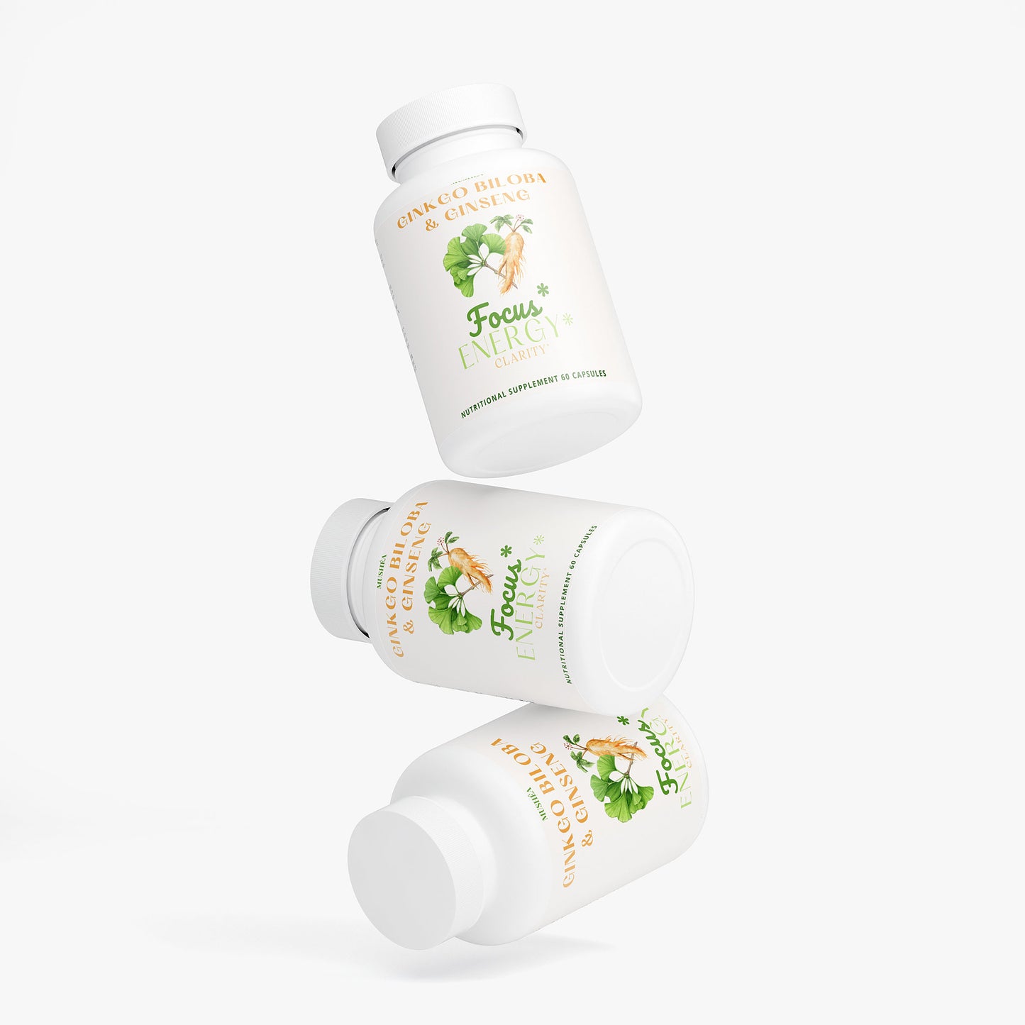 Brain Focus & Memory Support Capsules with Ginkgo & Ginseng