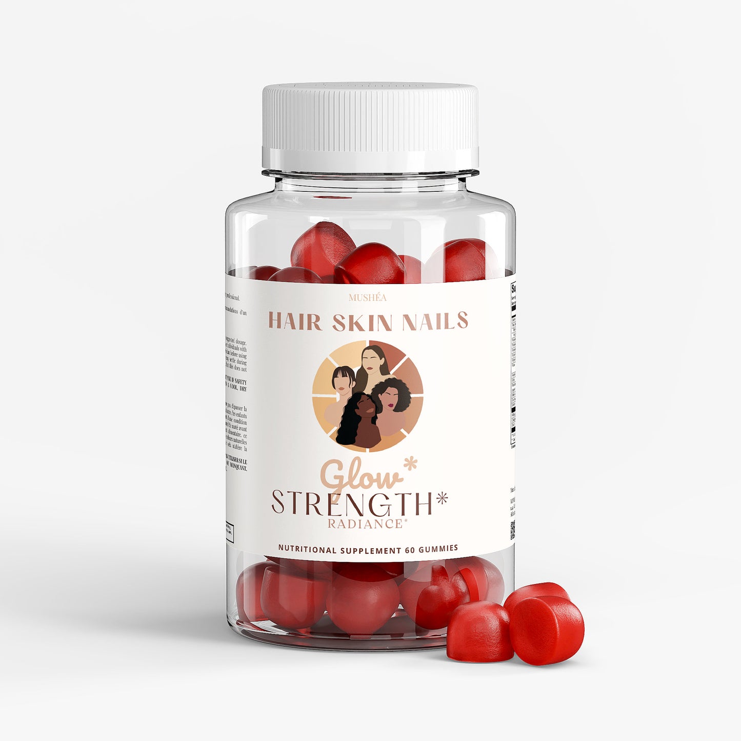 Gummies pour cheveux, peau et ongles à la biotine et aux vitamines