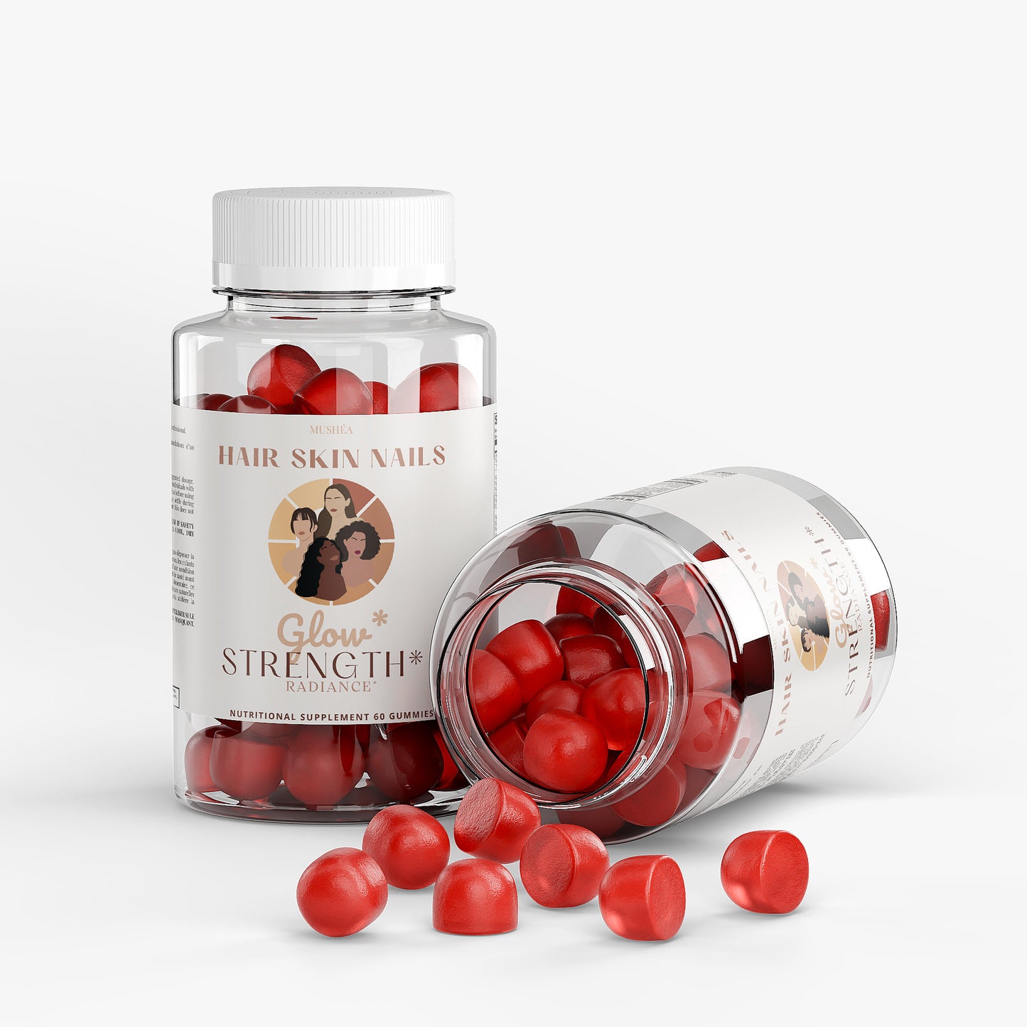 Gummies pour cheveux, peau et ongles à la biotine et aux vitamines