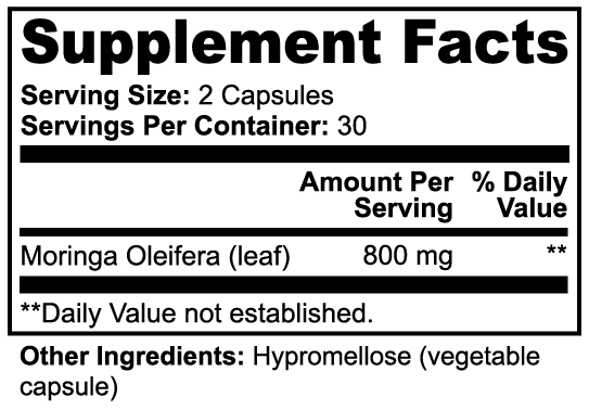 Moringa Capsules for Energy, Immunity & Daily Wellness
