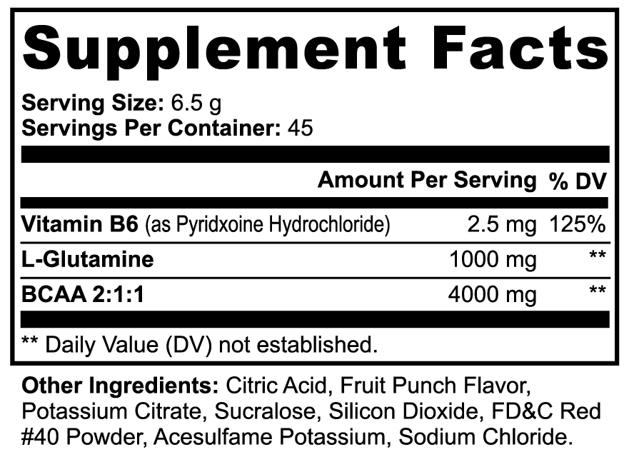 BCAA Shock Powder - Fruit Punch