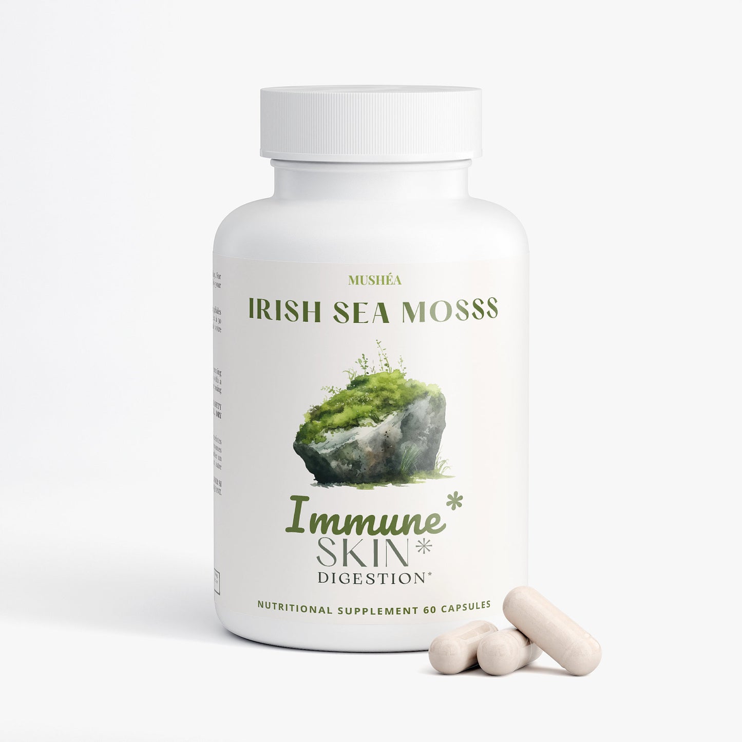 Sea Moss Capsules for Skin Glow, Immunity & Gut Health