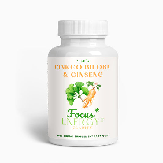 Brain Focus & Memory Support Capsules with Ginkgo & Ginseng