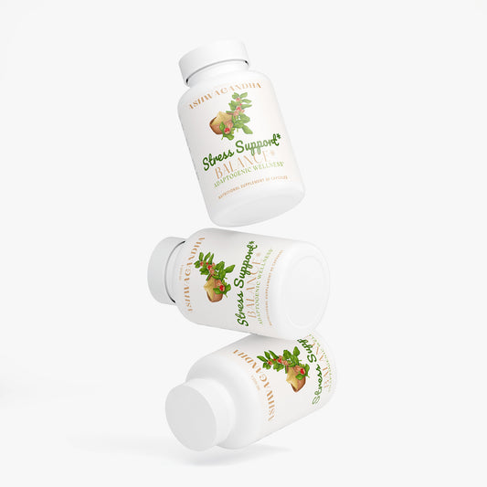 Capsules d'Ashwagandha pour soulager le stress, le calme et l'équilibre quotidien