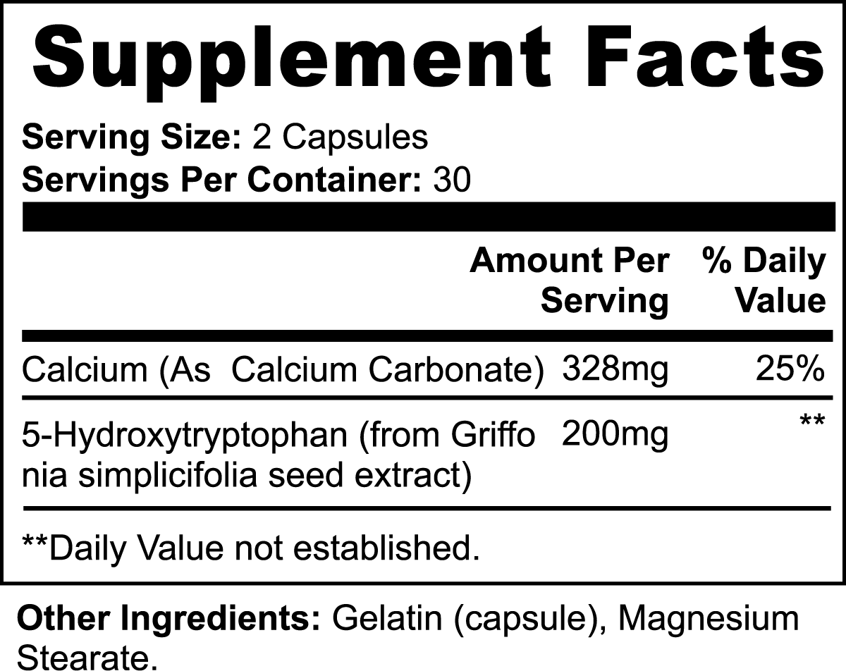 Mood Support Capsules with 5-HTP & Plant-Based Ingredients