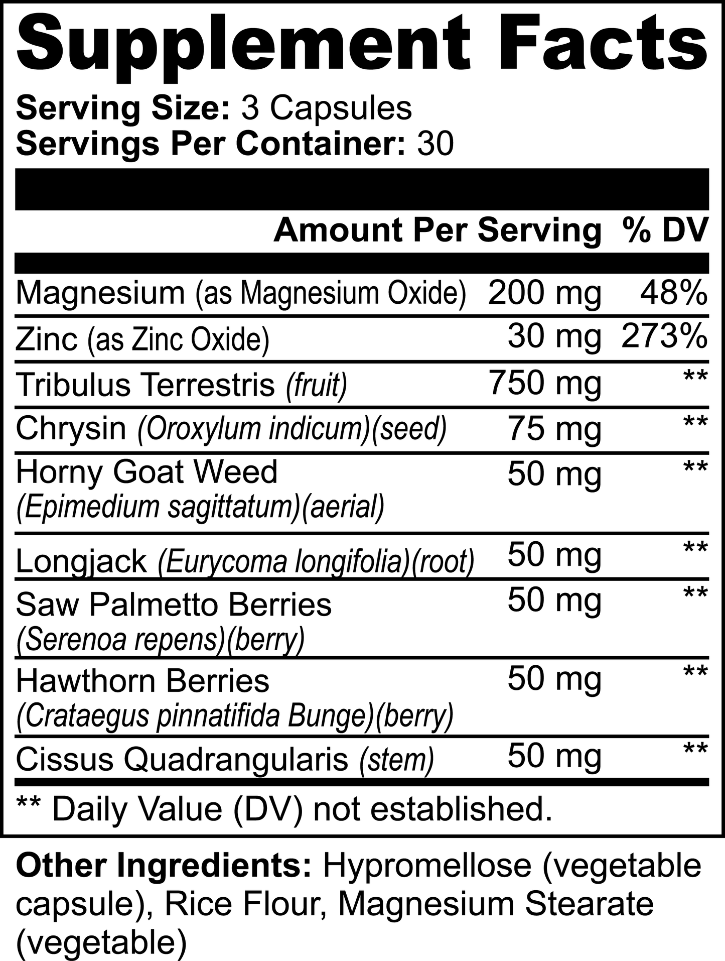 Men’s Vitality Support Capsules for Energy & Performance