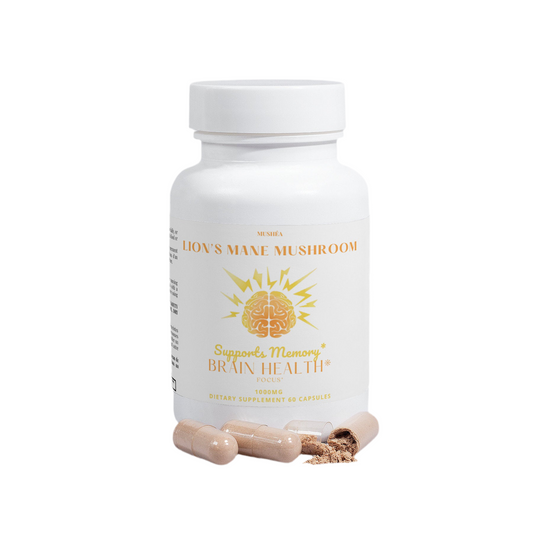 Lion’s Mane Mushroom Capsules for Focus, Memory & Mental Clarity