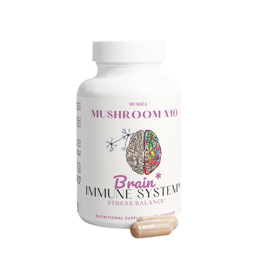 10 Mushroom Complex Capsules for Focus, Immunity & Energy Support