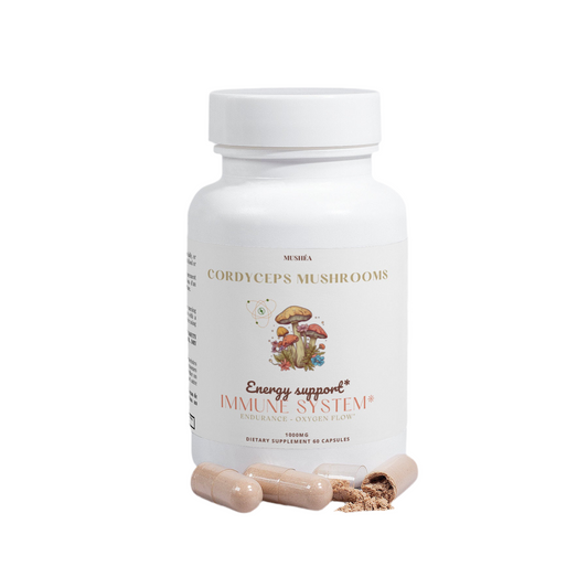Cordyceps Mushroom Capsules for Energy & Endurance Support