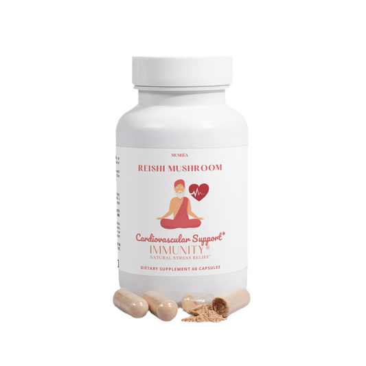 Reishi Mushroom Capsules for Stress Relief & Relaxation